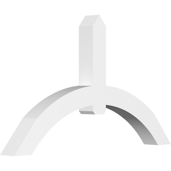 Ekena Millwork Archdale Architectural Grade PVC Gable Bracket, 72"W x 42"H x 6"D x 6"F, 14/12 Pitch GBP072X42X0606ARC00 - main